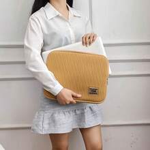 Túi đựng laptop 14 inch, bao đựng laptop 14 inch tương thích với MacBook Pro, HP, HP Stream, Latitude, IdeaPad, túi đựng máy tính dọc bằng polyester dành cho nữ. - Xem 7