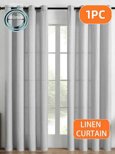 1 st/2 st transparenta gardiner i linneliknande, konstgjorda linnestrukturerade, halvtransparenta fönstergardiner för vardagsrum och sovrum, konstgjorda linnegardiner, ljusfiltrerande, texturerade linneblandade gardiner för heminredning, moderna konstgjorda linnestrukturerade transparenta gardiner för fönster för vardagsrum och sovrum, heminredning