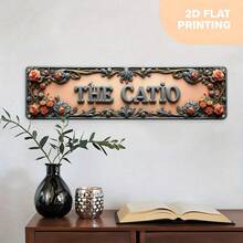 2D Flat - Vintage Style Wall Sign "THE CATIO", 2D Flat Design, Suitable For Office, Shop, Home, Farmhouse And Porch. Durable And Easy To Install, Ideal Gift For Friends - A - View 5