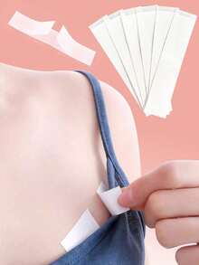 108/36 Miếng Băng Dán Dây Áo Ngực Chống Trượt, Băng Dán Hai Mặt Giúp Cố Định Áo Ngực, Phụ Kiện Cần Thiết Hàng Ngày, Ngăn Ngừa Sự Cố Trang Phục & Giúp Áo Ngực Vừa Vặn Chắc Chắn - Miếng dán chống trượt - Xem 3