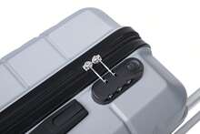 YSTYLE Travel Luggage Set, Lightweight Trolley With ABS Hard Shell, 4 Wheels And TSA Combination Lock, 4-Piece Suitcase - Silver - View 8