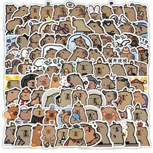 100PCS New Style Cute Cartoon Capybara Graffiti Stickers For Helmet Bicycle Hand Account Pencil Case Decals - 100PCS - View 12