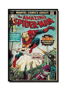 20*30cm Vintage Comic-Style Spider-Man Poster, Recreating Classic Spider-Man Covers, Featuring Iconic Scenes With Villains Like Doctor Octopus, Boasting The Same American Vintage Texture As And Iron Man. It Creates An Immersive Hero World For Marvel Fans, Instantly Transforming Gaming Rooms, Bedrooms, And Studies Into Superhero Headquarters. This And Cool Wall Art Lights Up Your Hero Dream. - Multicolor - View 9