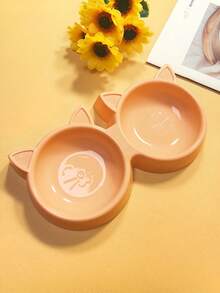 1pc Pet Bowl, Dual-Use Food & Water Bowl, Lightweight And Convenient, Affordable, Looks Thin But High Value And Practical - Multicolor - View 9