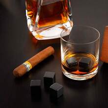 Avilia Set 6 Pietre Refrigeranti Di Steatite Per Whisky - Grigio Scuro - Visualizzare 5