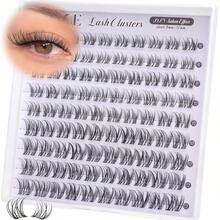 [Lowest Price In 30 Days]ALICE Lash Clusters Wispy Eyelash Clusters 10-18mm 168pcs Cluster Eyelash Extensions Natural Volume Lash Extensions Individual Lashes With Soft Band - A - Băng vô hình 01 Ngắn - Xem 7