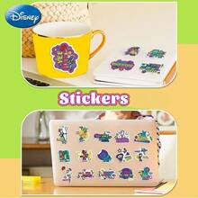 Monogram 50PCS Disney Princess Officially Licensed Cinder ella Aurora Ariel Belle Jasmine Mu lan Tiana Vinyl Waterproof Stickers Gifts Cartoon for Water Bottles Laptop Bumper Water Bottles Computer Phone Hard Hat Car and Decals - 彩色 - 查看 8