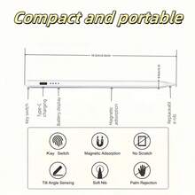 Lápiz stylus capacitivo compatible con iPad/teléfonos Android y tabletas, con sensibilidad a la inclinación y rechazo de la palma, escritura suave, carga rápida, alta precisión y sensibilidad, adecuado para el 95% de los dispositivos con pantalla táctil del mercado - Multicolor - Ver 7