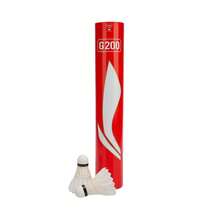 Li-Ning G200 羽球 76速 12顆/包 鵝毛複合軟木 高階訓練與比賽羽球 AYQR014-76 - 白76速 - 查看 3