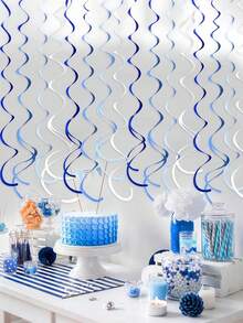 Azul y blanco