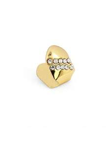 1pc/4pcs Plain Diagonal Rhinestone Teeth Grillz, Unique Hip-Hop Style Accessory For Party, Daily Wear, Unisex Holiday Gift - Multicolor - View 9