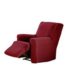 Kiva Housse de fauteuil extensible en jacquard, pieds joints, disponible en plusieurs couleurs – Housse de fauteuil monobloc, respirante et résistante à l'usure, facile à mettre et à enlever - Achille de Bordeaux - Voir 3