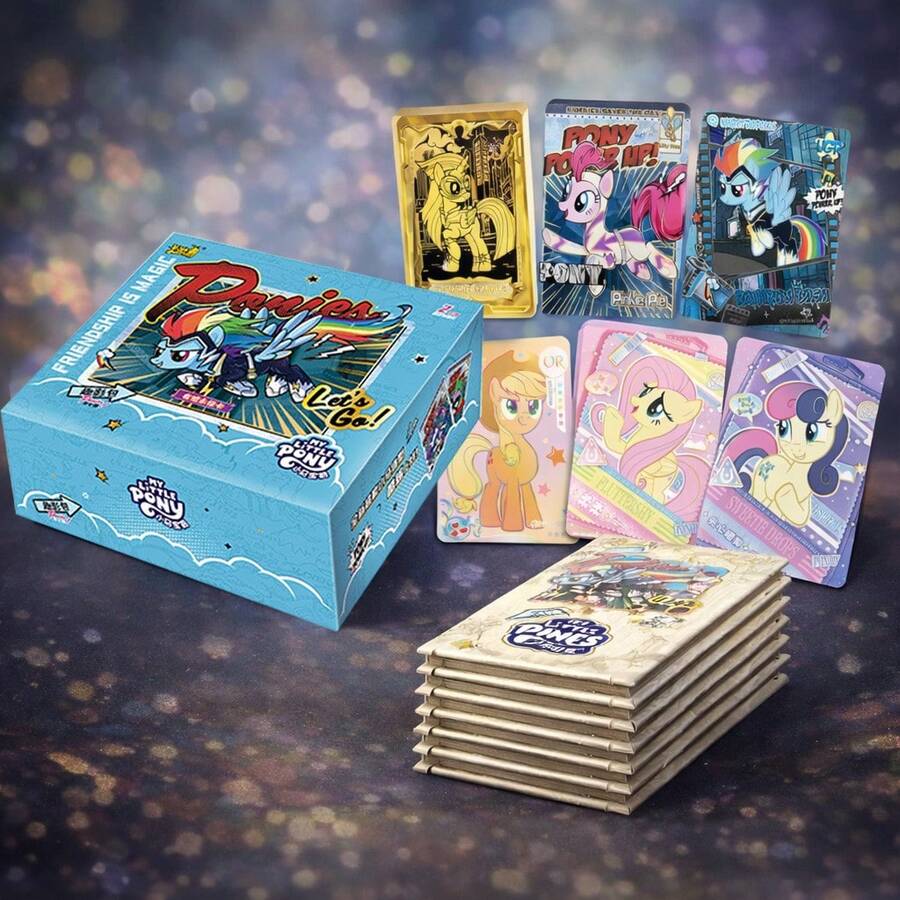 Caja coleccionable de la serie 7 de tarjetas de intercambio de My Little Pony Friendship Eternal Collection, edición de imágenes divertidas