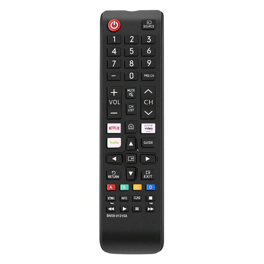 BN59-01315A 三星智能电视遥控器替代品 - 设置简便,经久耐用,通用红外遥控,流媒体快捷键 - 适用于三星智能电视、液晶电视、LED电视、高清电视、3D电视 - 查看 1
