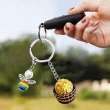 1 pieza Llavero de chocolate realista, decoración de mochila, mini accesorio, exhibición de supermercado, manualidades DIY, decoración de escritorio, decoración de salpicadero de coche, recuerdo de fiesta, regalo de vacaciones - Multicolor - Ver 4