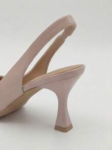 Women's Pointed-Toe Sexy Stiletto Heels, Height-Enhancing And Slimming | Pointed Toe And Low-Cut | Comfortable And Easy-To-Care-For PU Leather, Elegant Stiletto Heels Suitable For Parties, Business Occasions, Dances, And Dates. - 粉色 - 查看 5