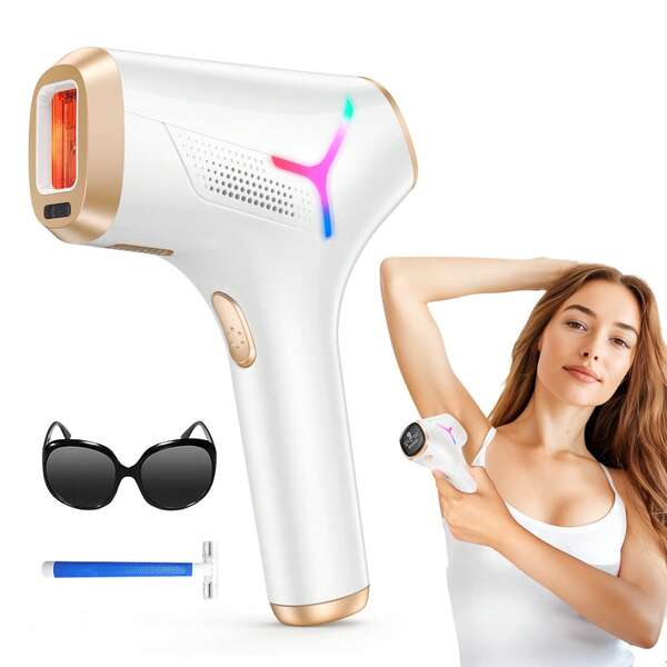 Laser Hair Removal Devices  Features 999,900 Flashes, 5.2cn Contact Area Max O.1 S/Flash, 22J Energy Output, IGBT Dual-Pulse Technology Increases70%, 9 Intensity Levels And 3 Comfort Modes. Suitable For Body And Face Use, Portable For Home And Travel
