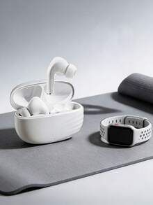 Écouteurs sans fil Bluetooth - Contrôle tactile, microphone HD, longue durée de vie de la batterie, stéréo - Compatible avec les appareils iOS et Android - Cadeau de vacances idéal pour les étudiants, les travailleurs de bureau, les passionnés de fitness et les voyageurs - S32 - Voir 2