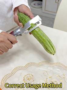 Pengupas Sayuran dan Pembuka Botol Multifungsi, Pengupas Kentang dan Buah Tahan Karat, Pengupas Buah dan Sayuran dengan Pegangan Ergonomis, Alat Dapur yang Mudah dan Praktis, Pisau Tebal, Tahan Lama, Cocok untuk Penggunaan di Rumah dan Profesional - MultiWarna - View 5