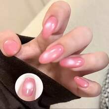 MISS MIANEL 10ml/支 2026 夏季新款畅销粉色玻璃珠冰透明猫眼磁性指甲油,美白,适合美甲沙龙和DIY,万圣节、法式、裸色、月光猫眼美甲凝胶 - 彩色 - 查看 3