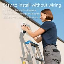 5G WiFi Pro Series FHD 3MP Dual Lens Indoor/Outdoor Security Camera,360° PTZ , People Detection With Auto Alarm, Colour Night Vision, IP66 Waterproof,  Cloud Storage And SD Card Storage, Two-Way Audio, Small And Convenient Form Factor, Easy To Use. Suitable For Home, Baby, Pet And Shop. Security Must-Have, Suitable As A Holiday Gift For Family And Friends, Keep An Eye On The Elderly Living Alone, Baby Or Pets, Record Every Important Moment. One Of The Explosive Models / Must Buy For Summer Promotion - 白色 - 查看 8