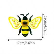 4pcs Metal Bee Wall Decor, Colorful Garden Decoration, Outdoor/Indoor Metal Crafts, Energetic Home Accents - 4 Bees - View 8