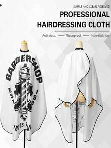 1pc Professional Hair Cutting Cape, Waterproof And Anti-Stick, Suitable For Salon Or Home Use - Lightweight, Hair Cutting Smock, For Cutting, Dyeing, Perming And Styling - Easy To Clean Fabric, With Adjustable Buckle, Essential For Back To School, Travel And Holidays, Women's Hair Accessories, Barber Brush, Hairstylist Supplies - Multicolor - View 4