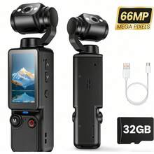 Portable High Definition Night Vision Sports Camera, 180° Rotatable Lens - Hands-Free Wearable Camera For Cycling, Hiking And Sports Recording, Rechargeable, Video Diary Camera, Pocket Sports Camera With 180 Degree Rotation, Full Body Camera, Suitable For Video And Recording, Perfect For Life Recording And Travel, 2000mAh. - Multicolor - View 14