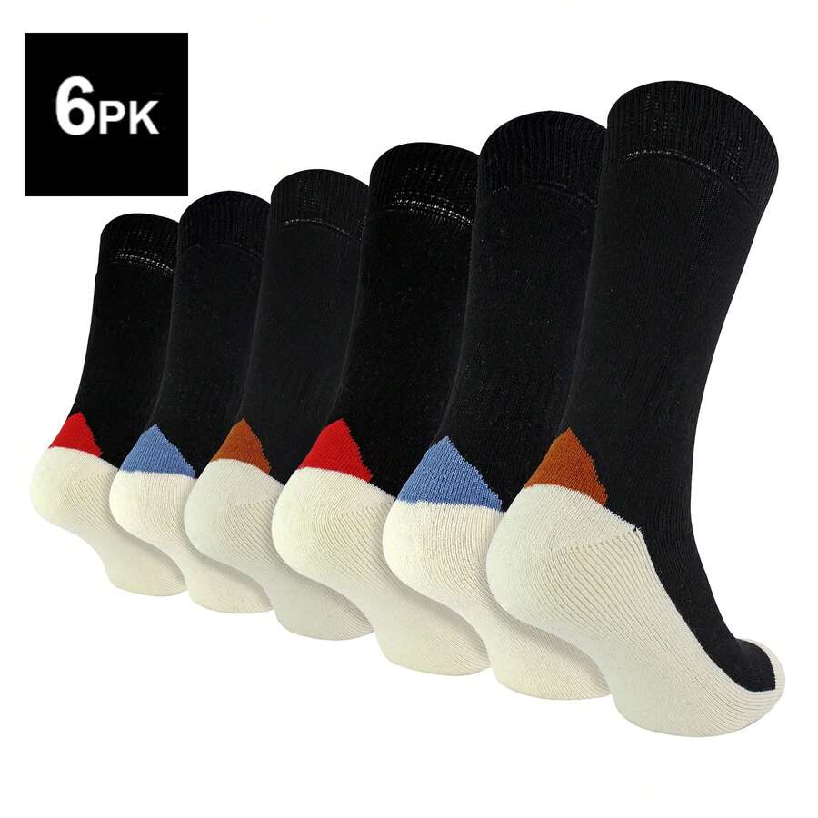 Sock Snob Sock Snob - Thick Wool Work Boot Socks | 3, 6, 12 Pair Multipack Heavy Duty Work Socks For Winter - 6 Pairs - View 1