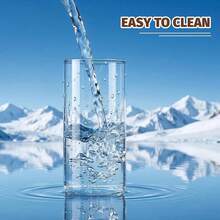 Cốc thủy tinh 13 oz - Đồ thủy tinh trang nhã, thích hợp đựng sữa, nước, nước ép, đồ uống và các loại cocktail, cốc thủy tinh không chì, cốc uống nước bằng thủy tinh. - Nhiều màu - Xem 10