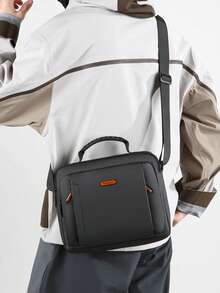 New Men's Bag, Oxford Fabric Large-Capacity Water-Resistant Commuter Shoulder Bag With Premium Feel - Crossbody Bags - View 4