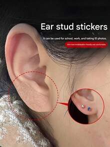 Invisible Earring Hole Stickers, Suitable For Photos And Work Checks, Scar Covering Stickers, Gentle, Skin-Friendly Stickers Provide Daily Protection, Breathable And Comfortable, Scar Covering Stickers, Patches - Multicolor - View 2