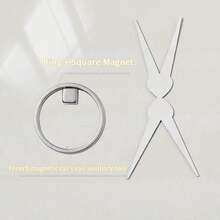 Dụng cụ vẽ móng mắt mèo rỗng 3 giây: Vòng nam châm mạnh, phù hợp cho người mới bắt đầu, dễ dàng tạo kiểu móng mắt mèo rỗng đen. - Bạc - Xem 7