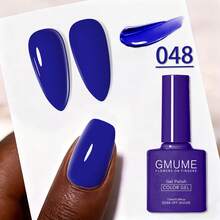 GMUME Sơn móng tay dạng gel màu xanh hải quân đậm 7.5ml, tông xanh nửa đêm, có thể tháo gỡ bằng đèn UV LED. Màu sắc được phân loại trong một chai, một màu như hình. Chất lượng chuyên nghiệp tại salon, bền màu, phong cách cá tính, bộ sưu tập thu đông. Tự làm móng tại nhà, sơn màu đậm. - Màu xanh hải quân - Xem 12