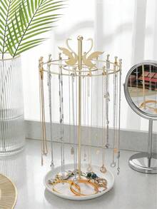 Soporte desmontable multifuncional para exhibir collares - Estante de metal para joyas, adecuado para exhibir pulseras, tobillos y diversas joyas - Excelente para stands de exposición, regalos de joyería para el regreso a clases y regalos del Día de San Valentín para mujeres. - Multicolor - Ver 4