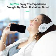 3.5mm Lightning 转 AUX 音频转换线，高品质编织立体声辅助音频连接线，耐用型适配器，适用于汽车/耳机，兼容 14 Pro Max/14 Pro/14 Plus/14/13/12/11/XS/XR/8/7/6 系列，车载及家用音频设备 - 彩色 - 查看 4