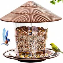 Máng cho chim ăn treo ngoài trời kiểu tối giản mới - Máng cho chim ruồi tự động 3D (Thích hợp cho các loài chim hoang dã) - A - Xem 4