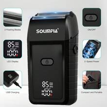 1pc Multifunctional Electric Shaver For Men, USB Rechargeable, 2-Speed Adjustable, Bald Head Whitening - Multicolor - View 5