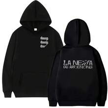 María Becerra La Nena De Argentina Tour 2025 New Hoodie Men Women's Casual Fleece Long Sleeve Fashion Oversized Retro Sweatshirt - 黑色 - 查看 1