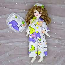 Bộ 6 món đồ ngủ cho búp bê BJD 30cm, quần áo mặc nhà cho búp bê, trang phục nhập vai cho búp bê Boneka, thích hợp làm quà tặng ngày lễ, sinh nhật, tựu trường, tốt nghiệp. - Nhiều màu - Xem 2