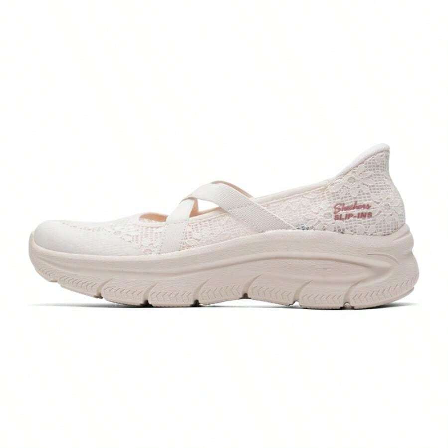 Skechers ARCH FIT MC D'LUX 女士透气玛丽珍休闲鞋,简约舒适日常户外休闲鞋 159523-OFWT - 乳白色 - 查看 1
