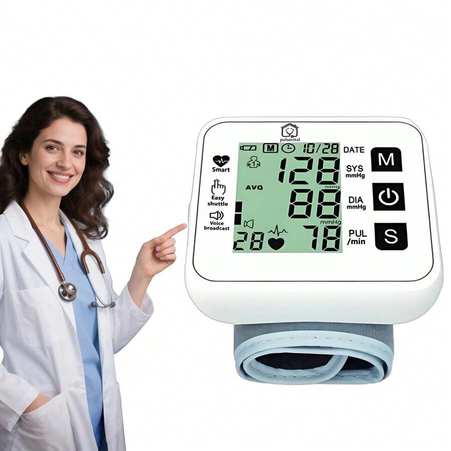 Measuring Equipment Wrist Sphygmomanometer - White - View 1