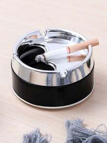 Gạt tàn xoay kín có nắp đậy, chất liệu thép không gỉ, dày dặn, chống gió và chống vỡ, gạt tàn sáng tạo cho phòng khách và cạnh giường ngủ. - Trắng - Xem 10