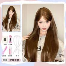Synthetic Woven Wigs - [Refurbished & Upgraded] Warm Brown + Care Set - View 9