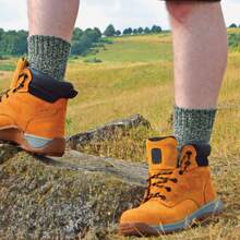 Sock Snob Sock Snob - 3 Pack Mens 100% Wool Socks | Cushion Ribbed Boot Socks With Reinforced Heel And Toe - Khaki - View 3