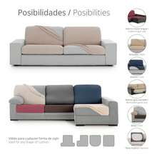 Kiva XL Sofa Seat Cover In Super Stretch Jacquard Fabric, Various Colors Available - Adaptable And Breathable Sofa Seat Cover - Rk Mink - View 9