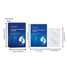 EELHOE Dissolving Microcrystal Hyaluronic Acid Patches For Under Eye And Nasolabial Fold, Microneedle Technology Face Mask Provides Deep Hydration And Firming, Gentle And Non-Irritating, Can Be Used Overnight, Suitable For Men And Women Daily Skincare, Ideal Gift Option - Dissolving Microcrystal Hyaluronic Acid Patches - 查看 5