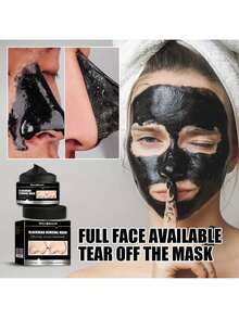 EELHOE Bamboo Charcoal Powerful Cleansing And Oil Control Cleaning Tear Off Facial Mask, Strong Absorption, Deep Cleaning, Tightening Pores, Leaving Strawberry Nose, Leaving Skin More Fresh And Transparent, Suitable For Oily Skin And Large Pores - màu đen - Xem 3