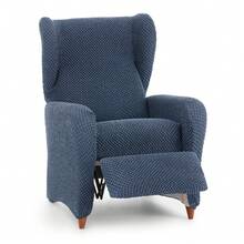 Kiva Universal And Versatile 1-Seater Relax Armchair Cover, Various Colors Available – Easy-To-Fit Protective Armchair Cover For Backrest, Seat And Arms - 藍色雷神 - 查看 3