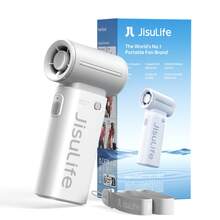 JISULIFE Life9 Mini Portable Fan, 3600mAh Rechargeable, 5 Speed Turbo Air, Travel Essential, Vacation Essentials, Bridesmaid Gifts - Handheld - View 12